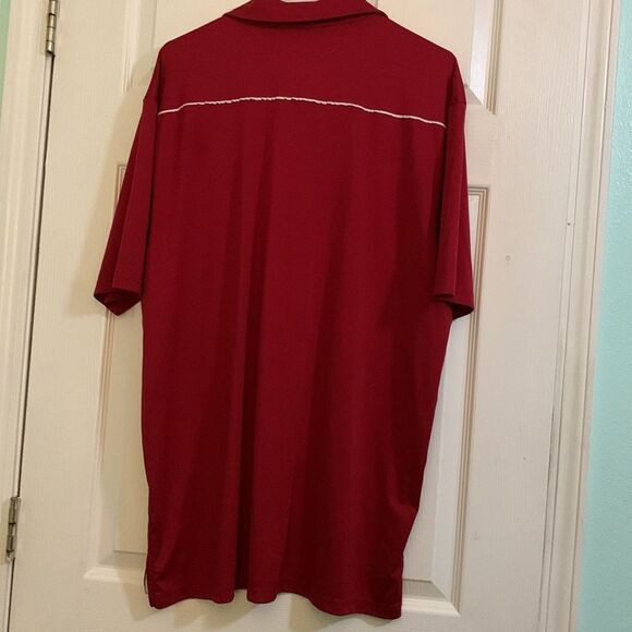 Colosseum Arkansas Razorbacks Red Short Sleeve Polo Size XXL - Picture 4 of 5